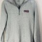 Vineyard Vines 1/2 Zip Boysâ 100% Cotton Gray Patched Shoulder Pullover Sz L