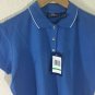 PGA Tour Women's Polo Short Sleeves Shirt Blue w/ Trim Sz Large New