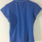 PGA Tour Women's Polo Short Sleeves Shirt Blue w/ Trim Sz Large New