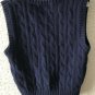 Polo Ralph Lauren Boys Navy Cable Knit V-Neck Sweater Vest Size 2T