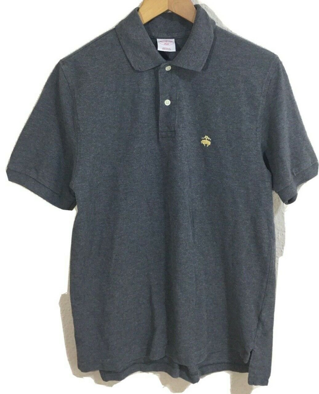 Brooks Brothers Original Fit Men's Short Sleeves Polo Gray Shirt Size S