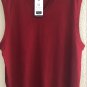 Turnbury Extra Fine Merino Wool Biella Mens Sweater Vest Red, Gray XLT Tall Man