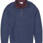 Tommy Bahama Flip Side Half Zip Pullover Sweater Men's M Ruby Wine/Heater/ Blue