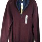 Tommy Bahama Flip Side Half Zip Pullover Sweater Men's M Ruby Wine/Heater/ Blue