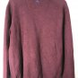 Tommy Bahama Flip Side Half Zip Pullover Sweater Men's M Ruby Wine/Heater/ Blue