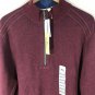 Tommy Bahama Flip Side Half Zip Pullover Sweater Men's M Ruby Wine/Heater/ Blue