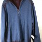 Tommy Bahama Flip Side Half Zip Pullover Sweater Men's M Ruby Wine/Heater/ Blue
