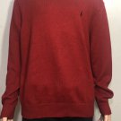 Polo Ralph Lauren Mens Crewneck Cotton Knit Sweater Red 2XL