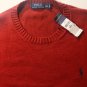 Polo Ralph Lauren Mens Crewneck Cotton Knit Sweater Red 2XL