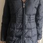 Nine West Womenâs Black Puffer Down Fill Jacket Faux Fur Trim Detachable Hood M
