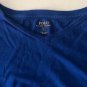 Polo by Ralph Lauren Mens Long Sleeve T-shirt Blue Cotton Pullover V-Neck size L