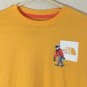 The North Face Youth Long Sleeve Tri-Blend Tee Shirt Yellow Sz L (14-16) Youth