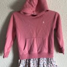 Polo Ralph Lauren Girls' Floral Fleece Hoodie Dress Pink Size 6X