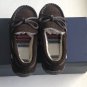 VINEYARD VINES Size 13 Boy's PEAKS PLAID Shearling MOC Shoes Slipper