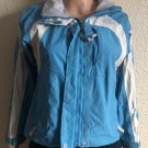 The North Face HyVent Jacket Detach Hooded Youth Girls Rain Coat Hiking Size S/P