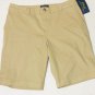 Ralph Lauren Bermuda Tan Shorts Khaki Chino Sz Girls 12, 14, 16