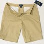 Ralph Lauren Bermuda Tan Shorts Khaki Chino Sz Girls 12, 14, 16