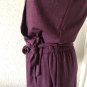 MICHAEL KORS Women's Cordovan Glitter Elastic Waist Wrap Cropped Jumpsuit Sz XS
