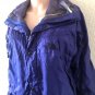 Vintage North Face GoreTex Jacket Women's Large Blue Black Full Zip Hooded 90s