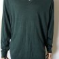 Brooks Brothers Men's Brooktech V-Neck Green Merino Wool Sweater Sz L Orig. $128
