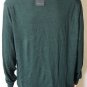 Brooks Brothers Men's Brooktech V-Neck Green Merino Wool Sweater Sz L Orig. $128