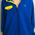 Polo Ralph Lauren Men’s  1/2 Zip Fleece Pullover Blue Sz XL