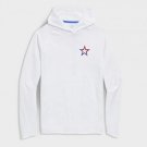 Vineyard Vines Boys Performance Long Sleeve Hoodie Tee White Sz M(10-14) XL 18