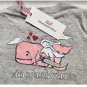 Vineyard Vines Girls Cupid Whale Long sleeve Tee Gray Size XL(16)