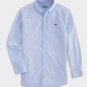Vineyard Vines Button Down Classic Oxford Whale Dress Shirt Boys' Sz L Striped