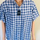 Cremieux Mens Shorts Sleeve Plaid Oxford Shirt 2XL NWT