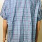 Perry Ellis Mens Short Sleeve Multicolor Plaid Button Down Shirt Sz 2XL