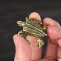 Solid Brass Sea Turtle Figurine Sea Animal Miniature Tea Pet Craft Ornament Toy