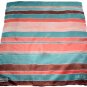 custom hand painted silk scarf with stripes