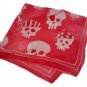 custom hand painted skull scarf