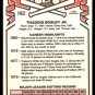 Thad Bosley 1981 Donruss Trading Card