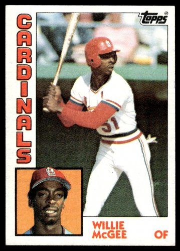 Willie McGee 1984 Topps Trading Card