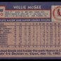 Willie McGee 1984 Topps Trading Card