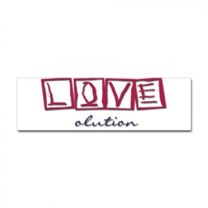 LOVEolution bumper sticker