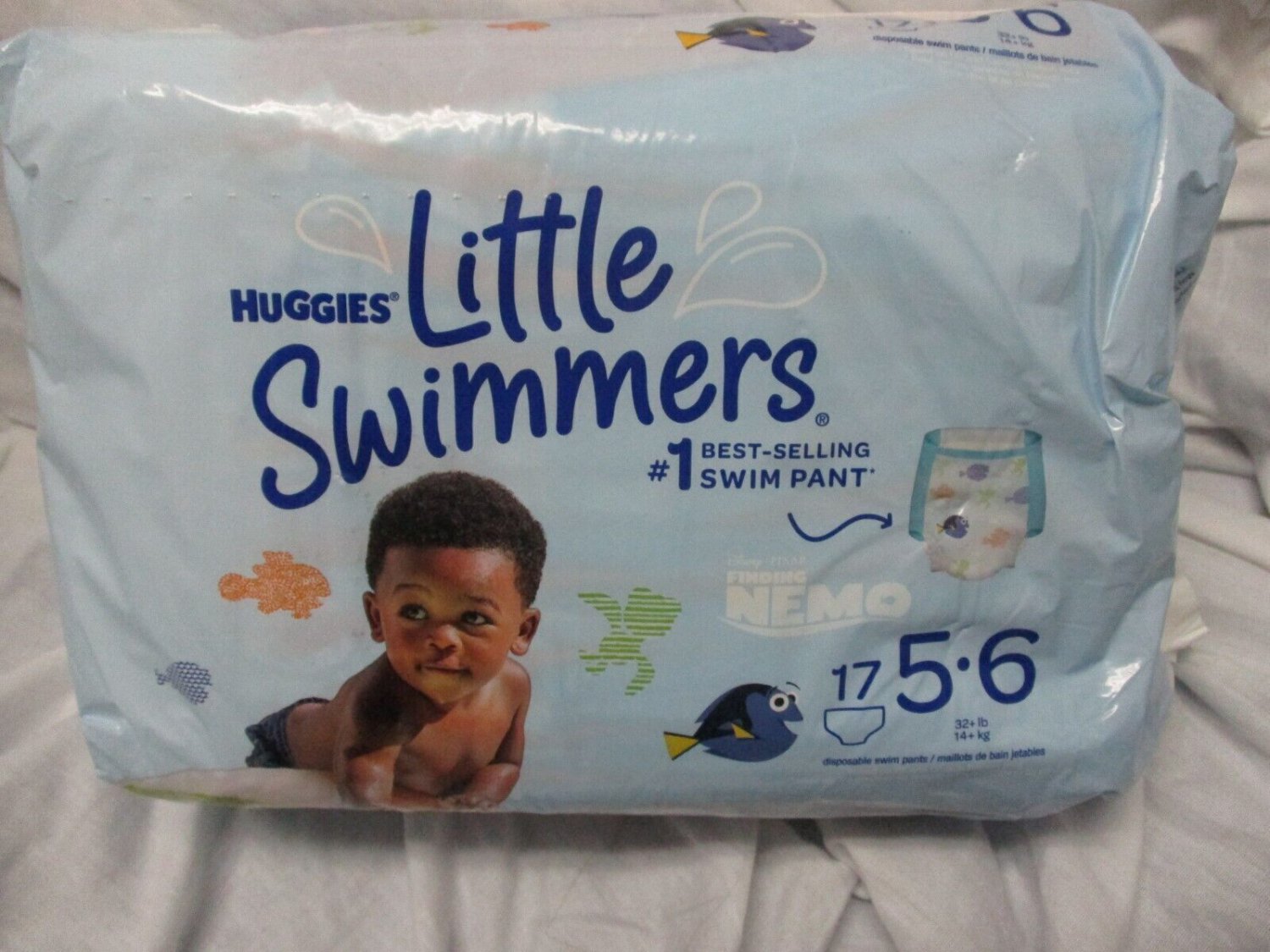 Huggies Little Swimmers Swim Diapers, Size 56 Large, 17 Count