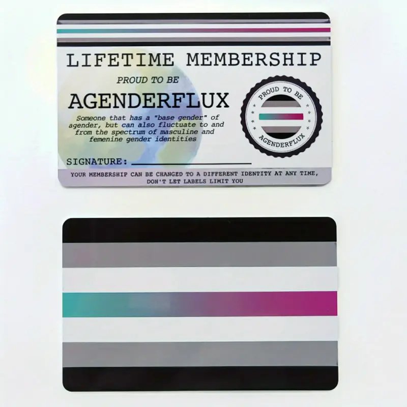 Agenderflux Membership Card