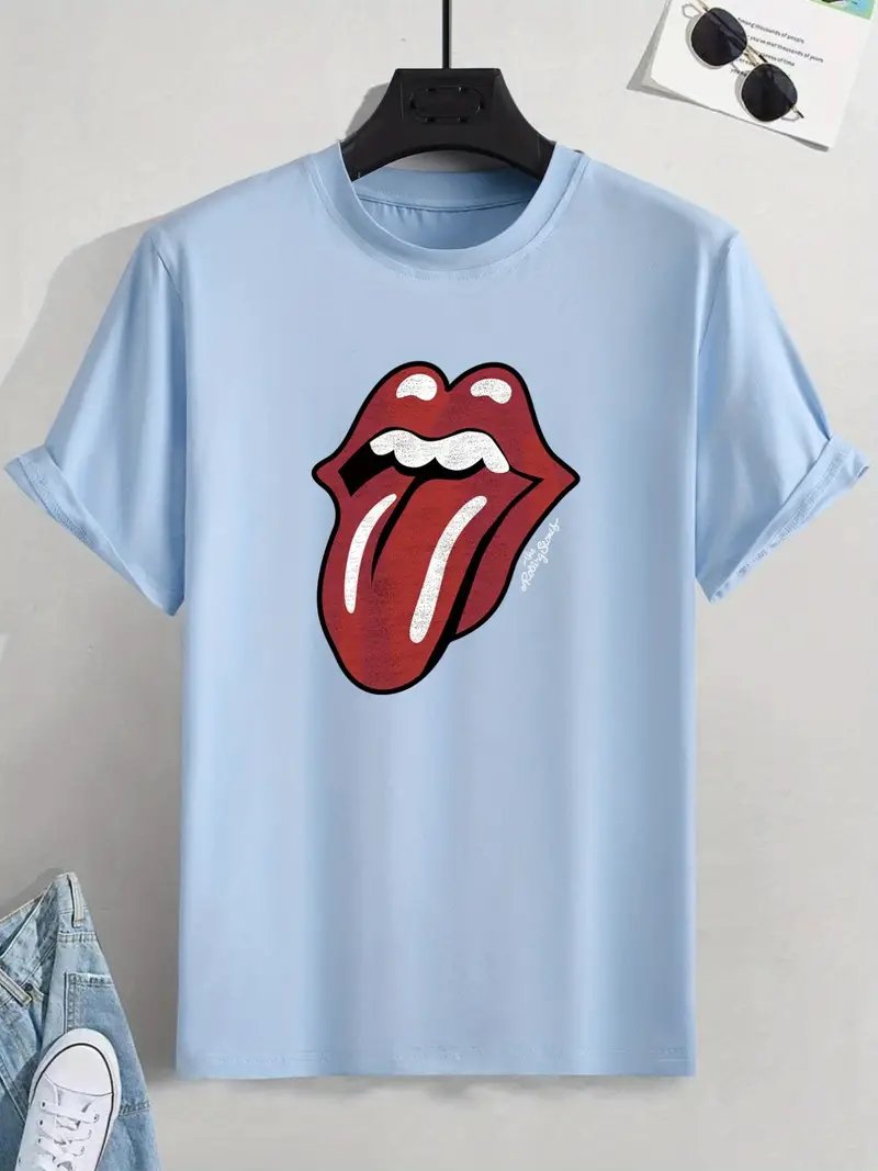 Rolling Stones Tee Light Blue