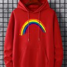 Red Rainbow & Hearts Hoodie