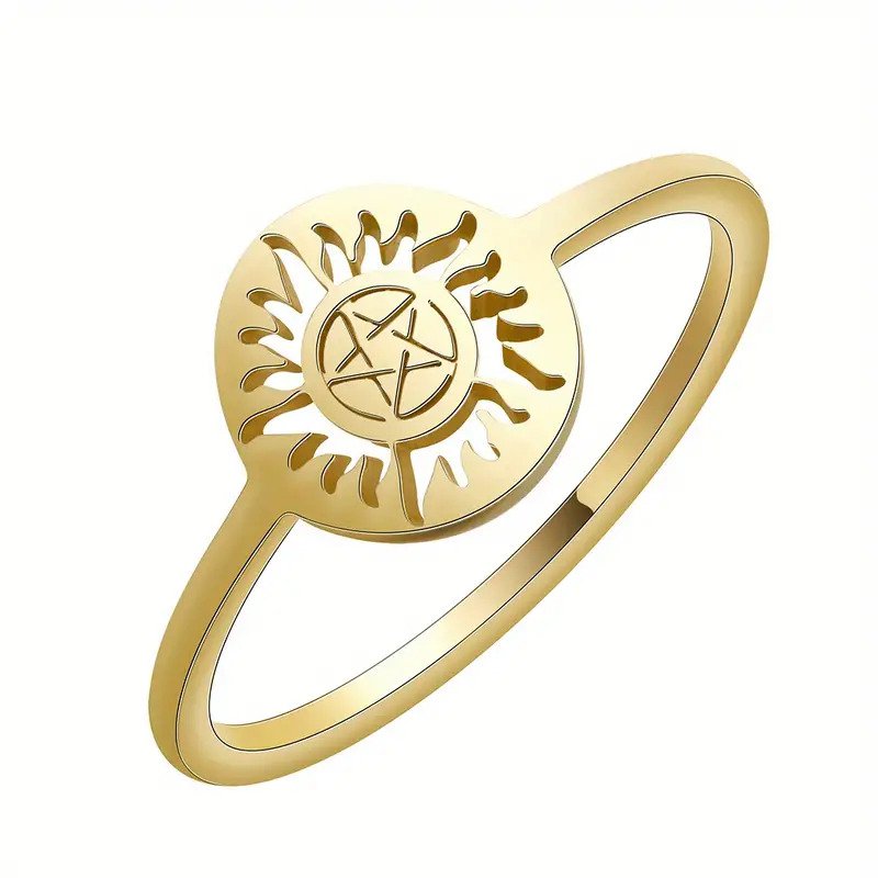 Supernatural Ring Sam & Dean's Tattoo Gold