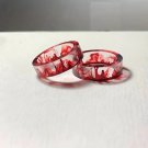 Clear Rings with Blood