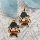 Creepy Freddy Stainless Steel Hook Back Earrings