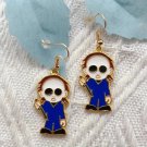 Creepy Chibi Michael Myers Stainless Steel Hook Back Earrings