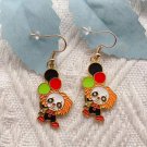 Creepy Chibi Creepy Clown Stainless Steel Hook Back Earrings