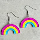 Pansexual Pride Rainbow Earrings