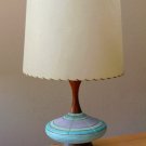 DANISH DELIGHT! EPIC HANSEN MID CENTURY MODERN TABLE LAMP! FIBERGLASS SHADE 50'S