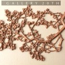 HOLLYWOOD REGENCY! MID CENTURY ROSE GOLD WALL ART! LOTUS BLOSSOM 50'S VTG FLOWER